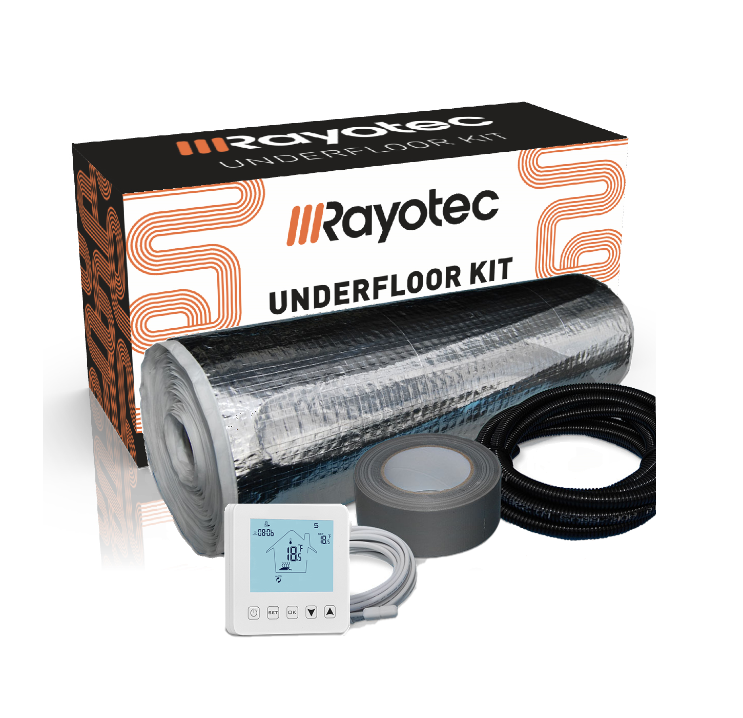 Rayoflex underfloor heating mat kit for under carpet