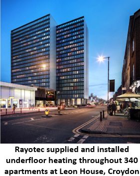 Electric Underfloor Heating Installation of Multiple Flats by Rayotec